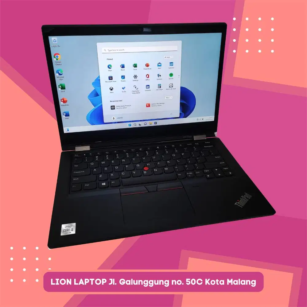 Core i3 Gen 10 Flip 360° Include Stylus Lenovo Thinkpad YOGA L13 [19|0