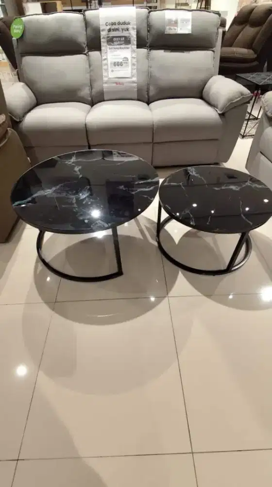 MEJA TAMU TEMPERED GLASS