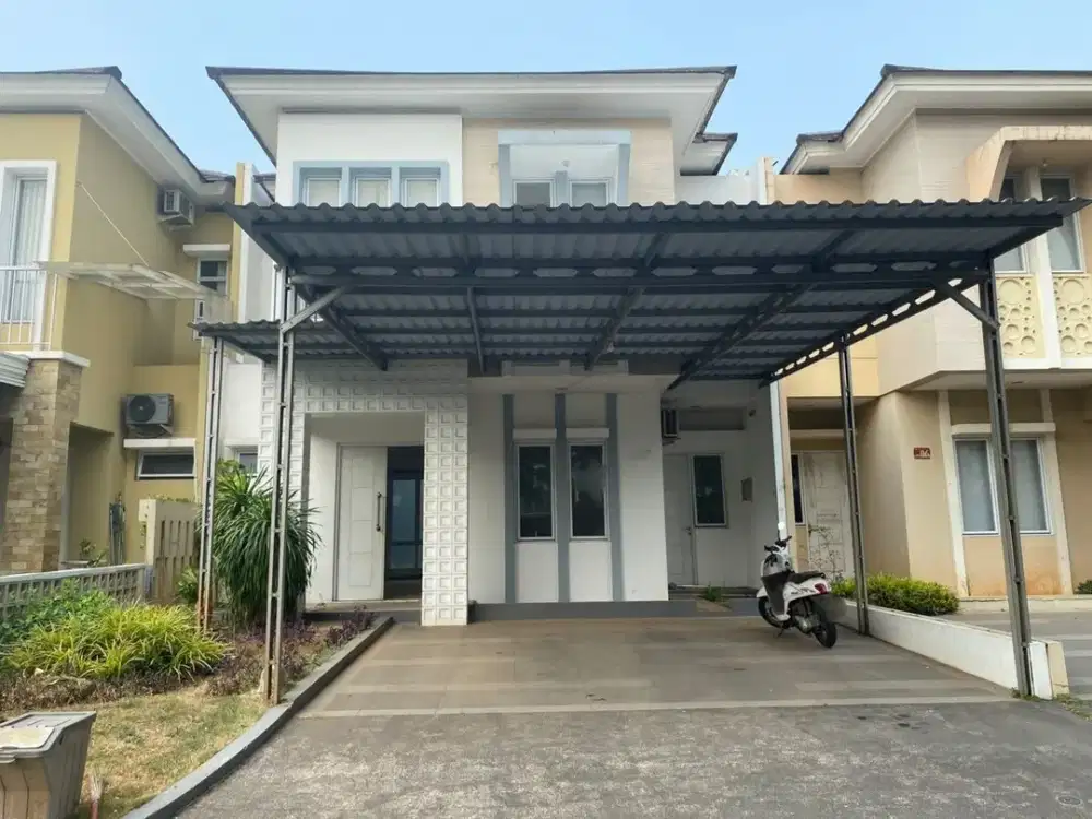 Disewakan Rumah Water Spring 2 Lantai View Taman, Semi Furnished Kamar 4+1, Include Private Clubhouse , 200M Dari Mall Living World Grand Wisata