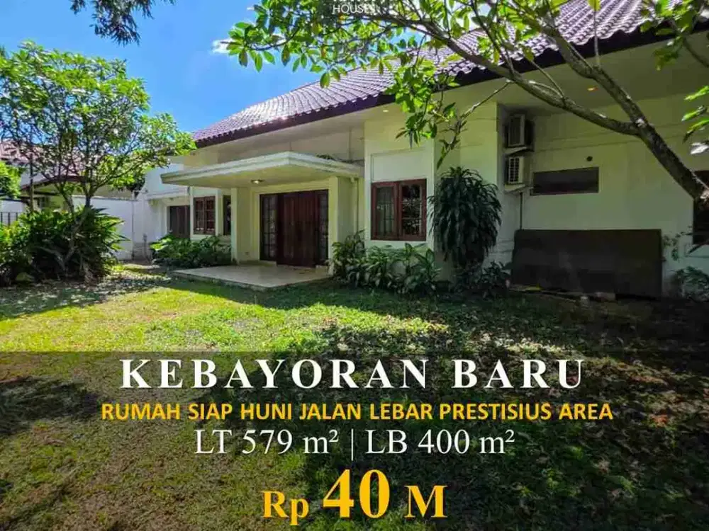 Rumah Siap Huni Area Prestisius Kebayoran Baru