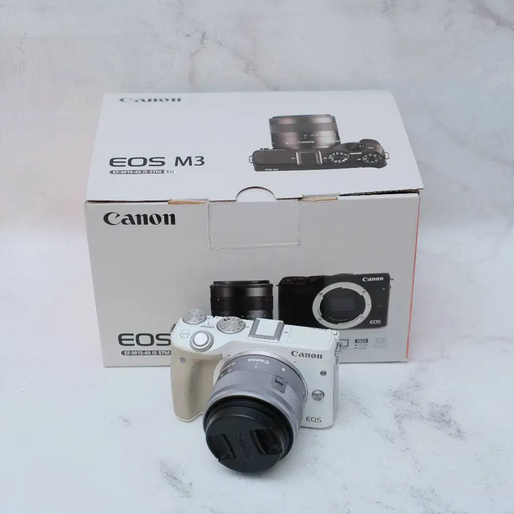 Mirrorless canon M3 canonm3 lensa kit 15-45 (second)
