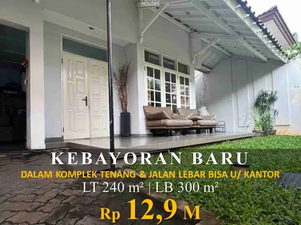 Rumah Lama Dalam Komplek One Gate System Kebayoran Baru