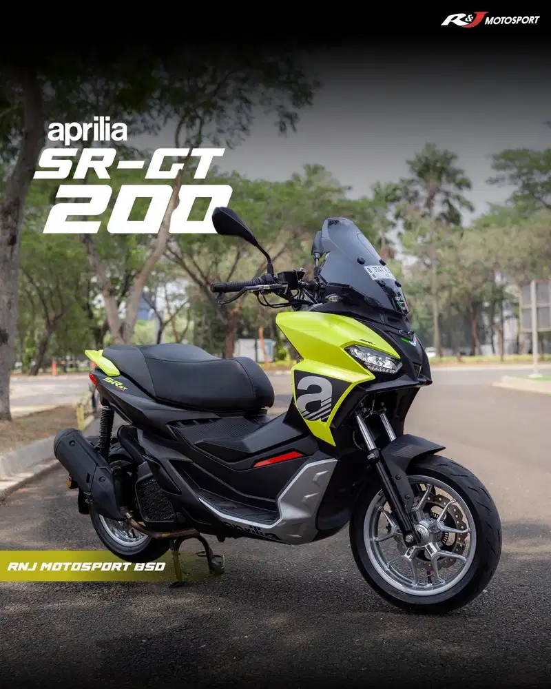 Aprilia SR GT 200 Nik 2022 Warna Kuning KM 4000an