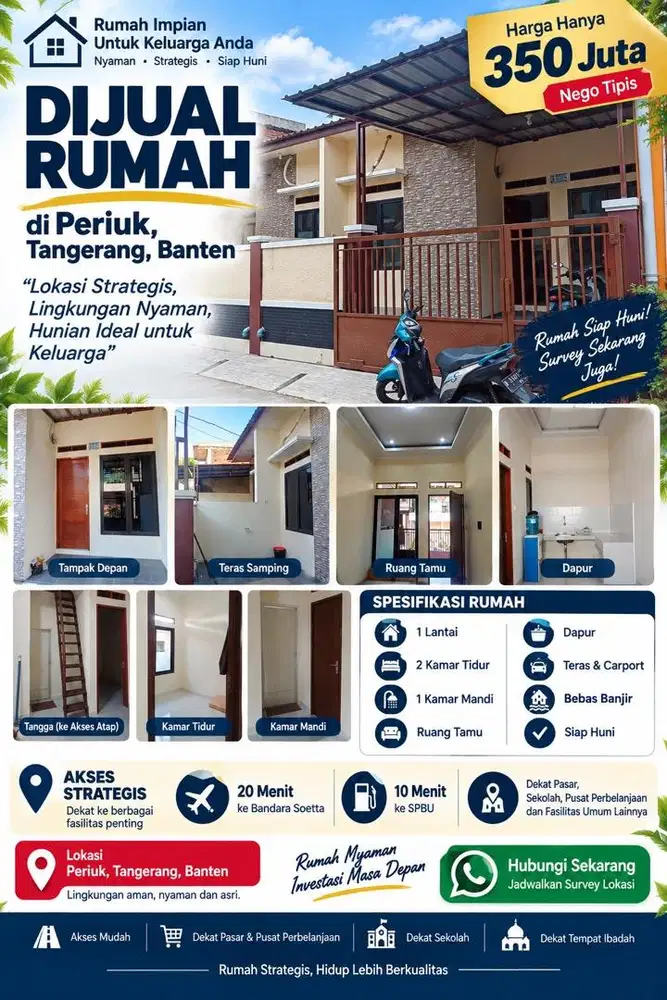 BISMILLAH.. JUAL RUMAH MINIMALIS DAERAH TANGERANG!!