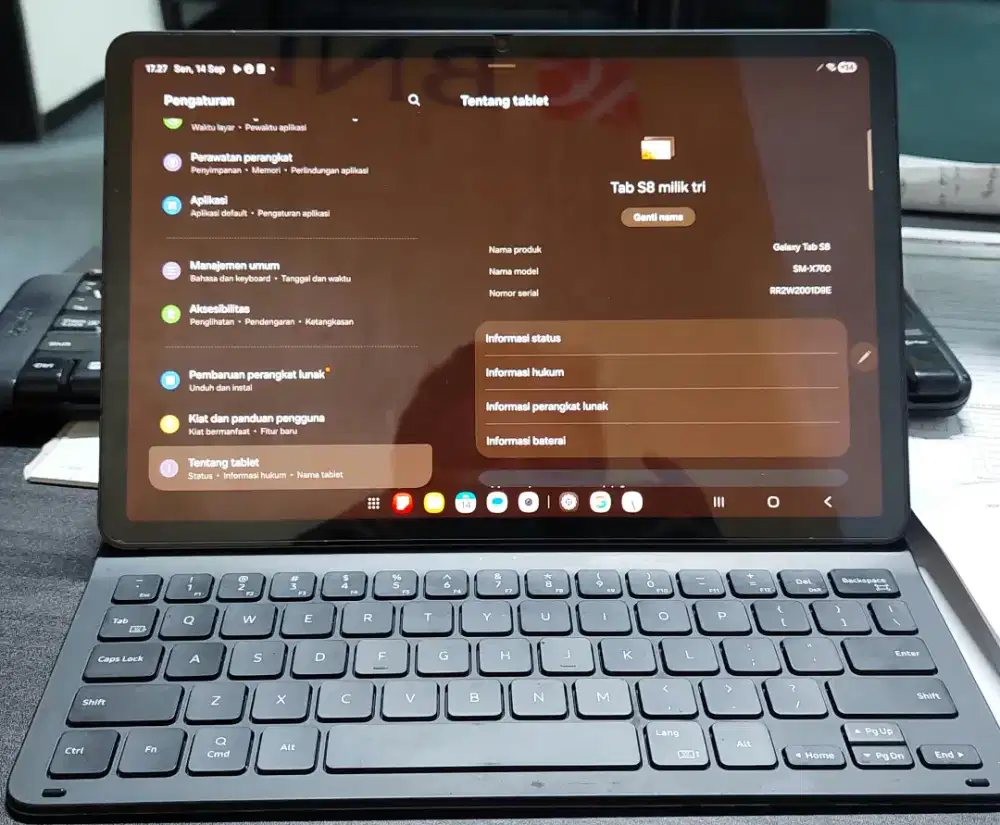 Jual Samsung Tab S8 Wifi 128gb grahpite