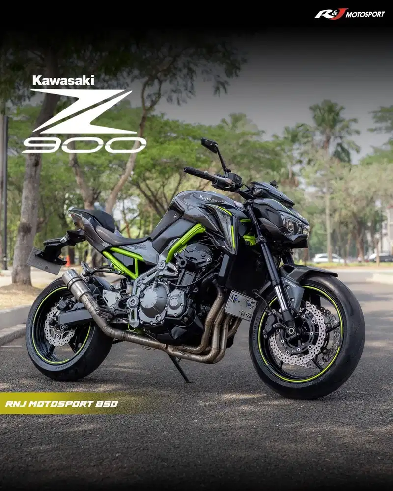 Kawasaki Z900 Nik 2017 Warna Grey Knalpot Leovince