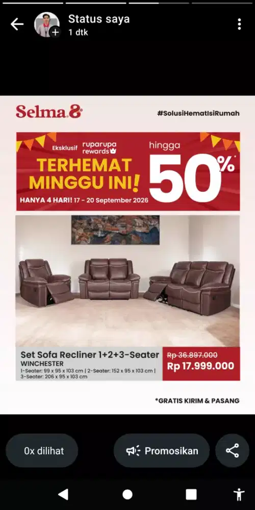 Meja sekolah set
