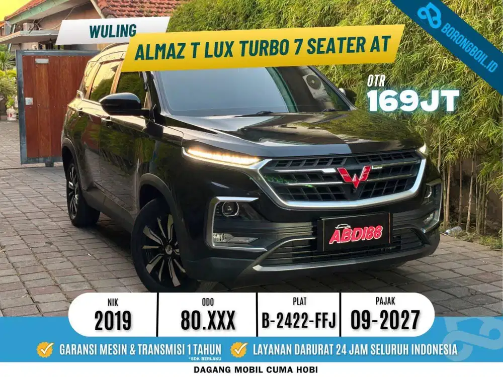 SUV MURAH!!ALMAZ T LUX 7 SEATER AT 2019 HITAM FAVORIT