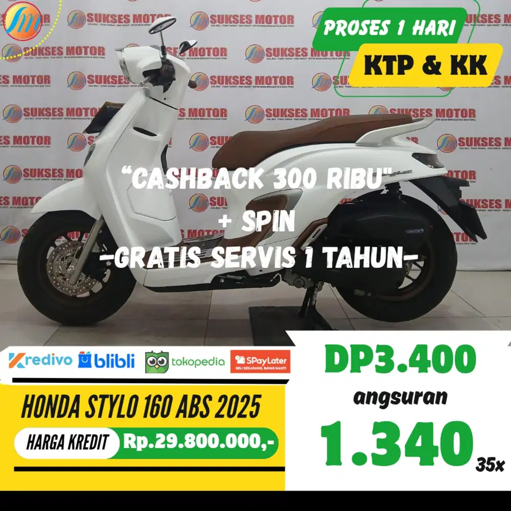 HONDA STYLO 160 ABS 2025 KREDIT MURAH ANGSURAN SANGAT TERJANGKAU