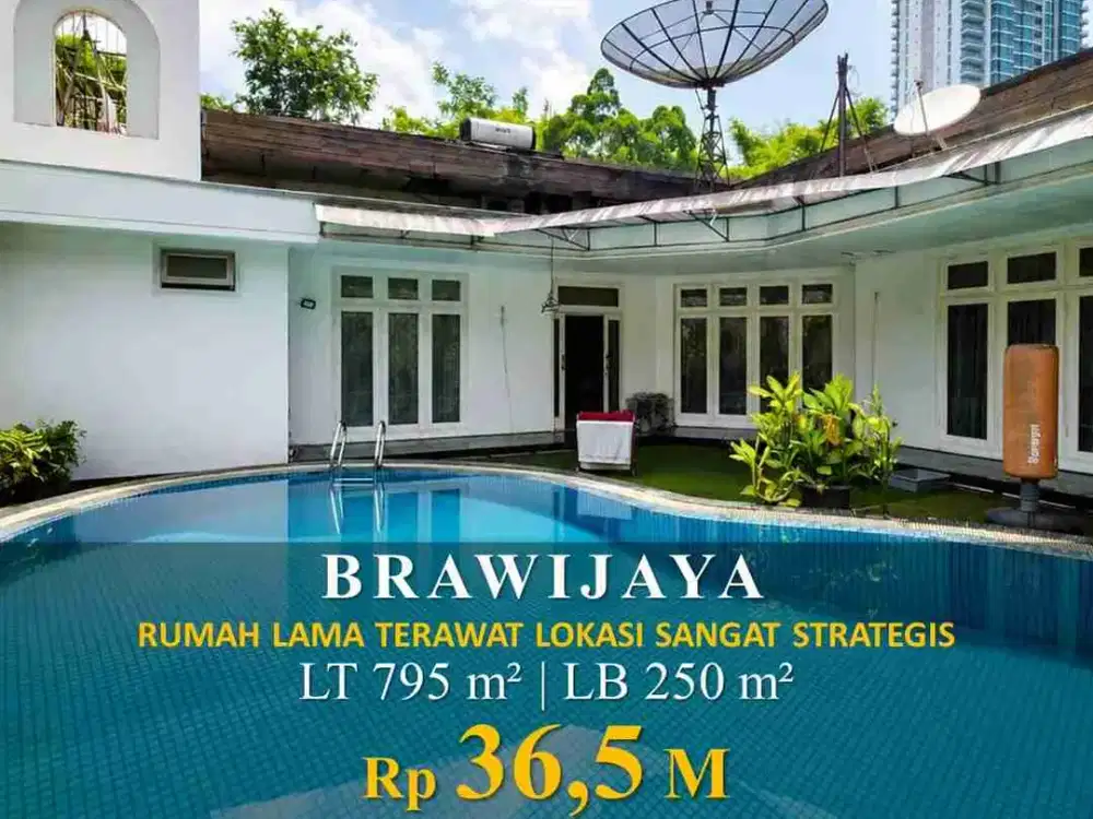 Rumah Lama Terawat Jl. Brawijaya Kebayoran Baru