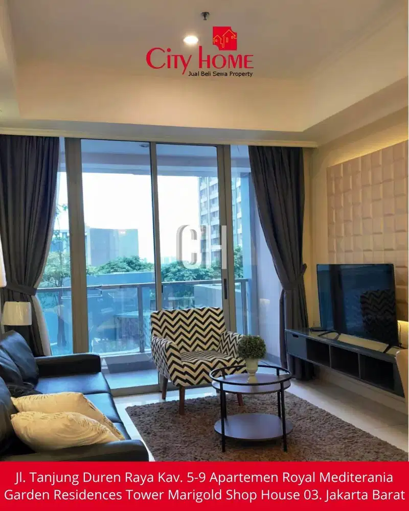 Disewakan Apartemen Furnished 3+1 BR di Taman Anggrek Residences