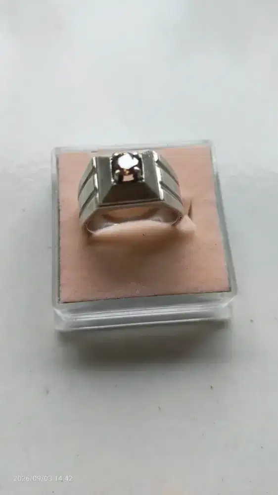 Cincin Berlian Asli 100 Persen Ring Perak