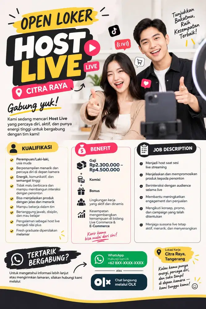 LOWONGAN HOST LIVE — CITRA RAYA