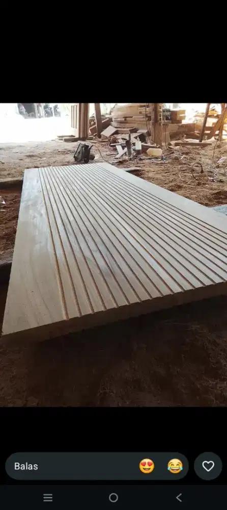 Pintu jati tebal 4cm