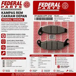 Kampas Rem (Dispad) Honda Mega Pro New / Tiger Revo Merk Federal