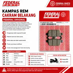 Kampas Rem (Dispad) Belakang Honda ADV / PCX Merk Federal