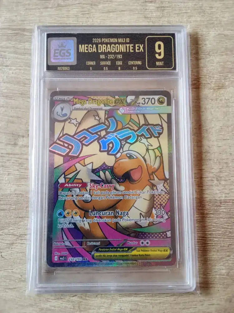 Pokemon Mega Dragonite EX MA Mint 9 EGS