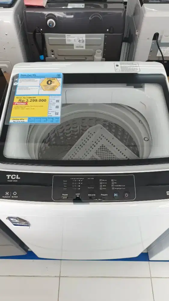 MESIN CUCI TCL TOP LOADING