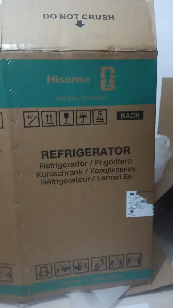 Kulkas hisense 220-240/50HZ