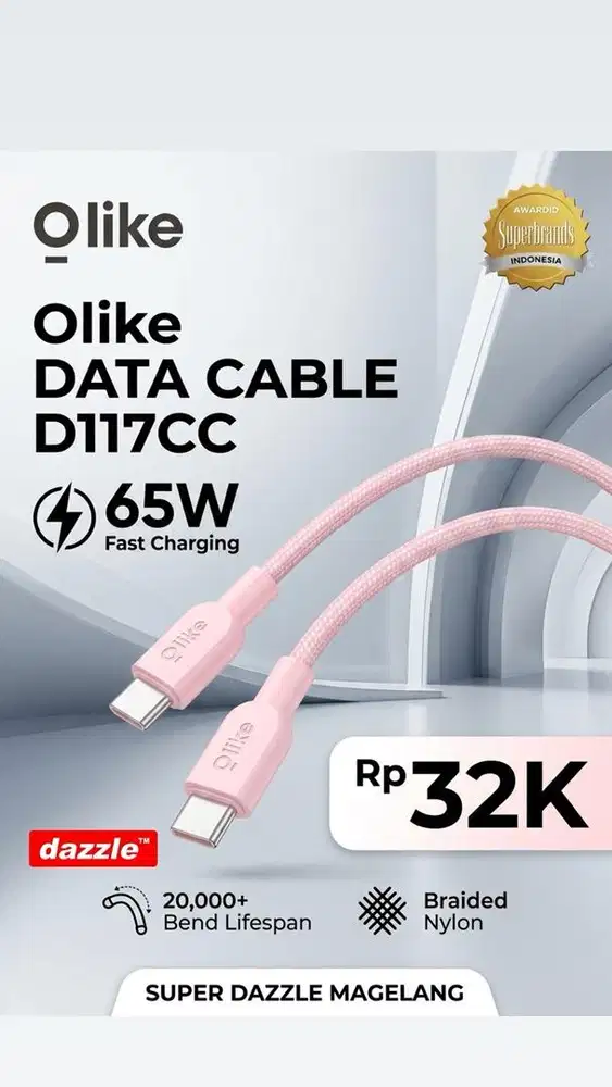 Kd olike c to c 65 watt d117cc nylon pink
