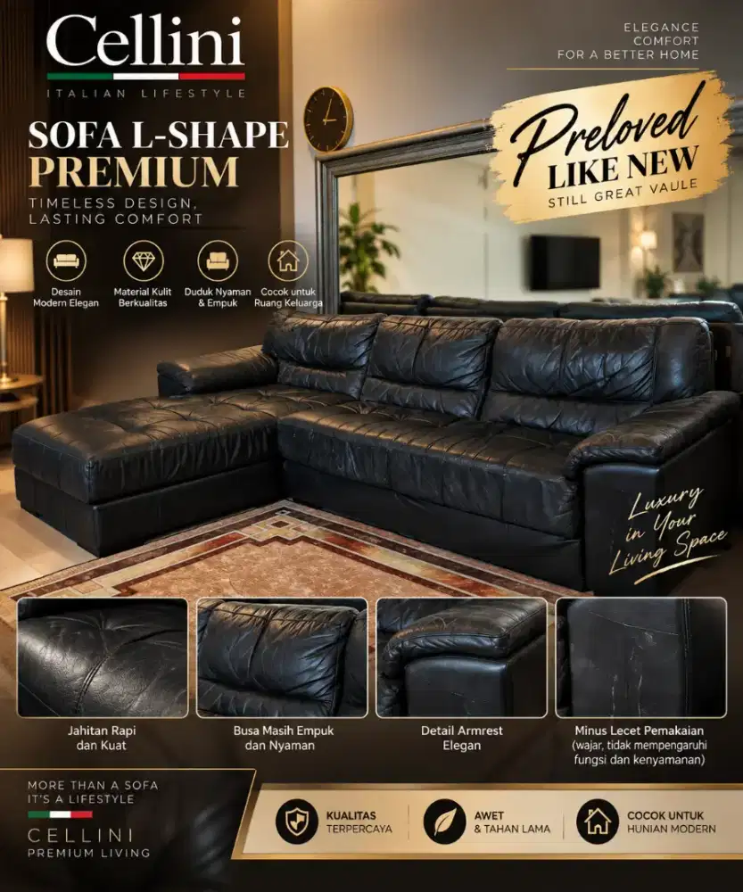 CELLINI Premium Sofa Istimewa