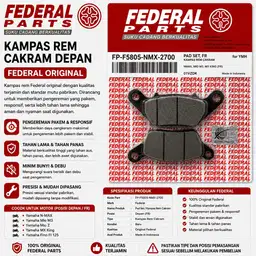 Kampas Rem (Dispad) Yamaha NMAX / Mio M3 Merk Federal