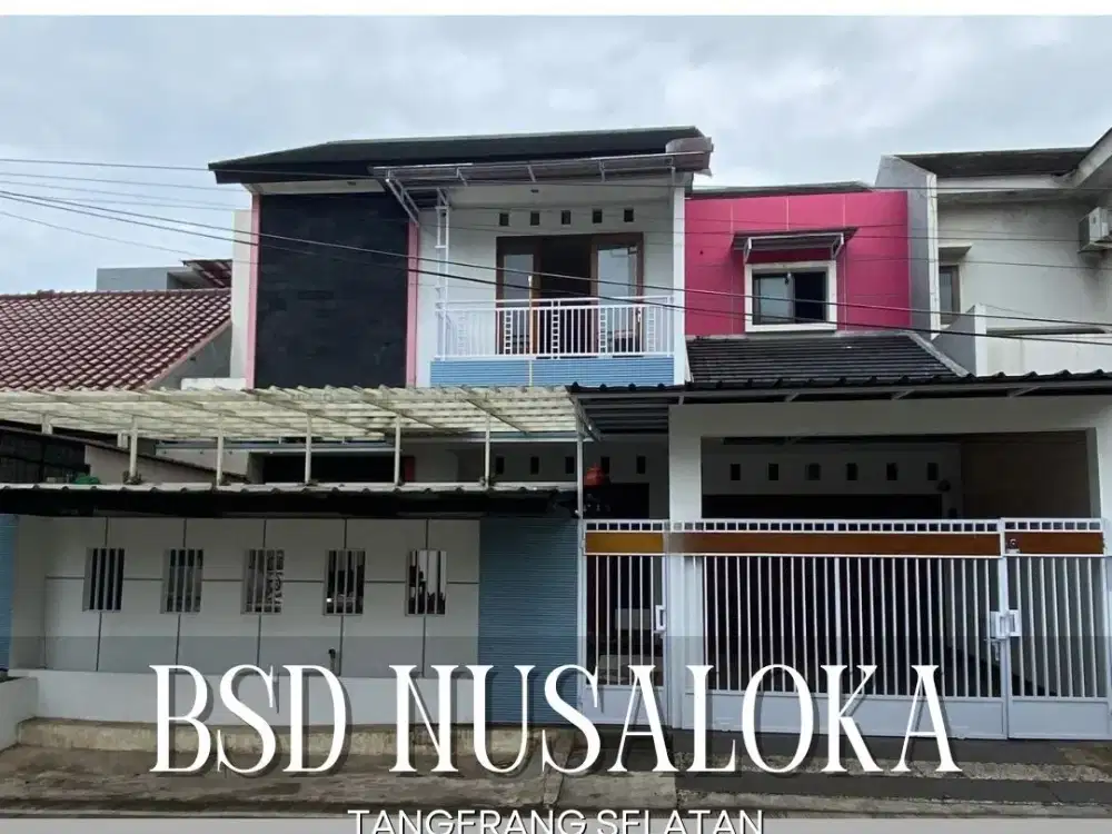 DIJUAL MURAH RUMAH PINGGIR JALAN SIAP HUNI DI BSD NUSALOKA TANGERANG SELATAN