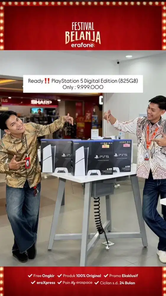 WOW LIMITED STOCK!! PS 5 UDAH ADA DI ERAFONE LOHHHH:)
