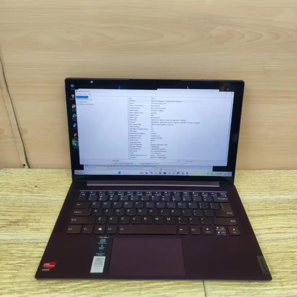 Lenovo Yoga Slim 7 14are05 AMD Ryzen 5 4600U Ram 16gb SSD 512gb Fhd