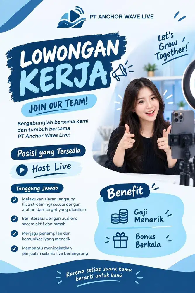 Lowongan Host Live