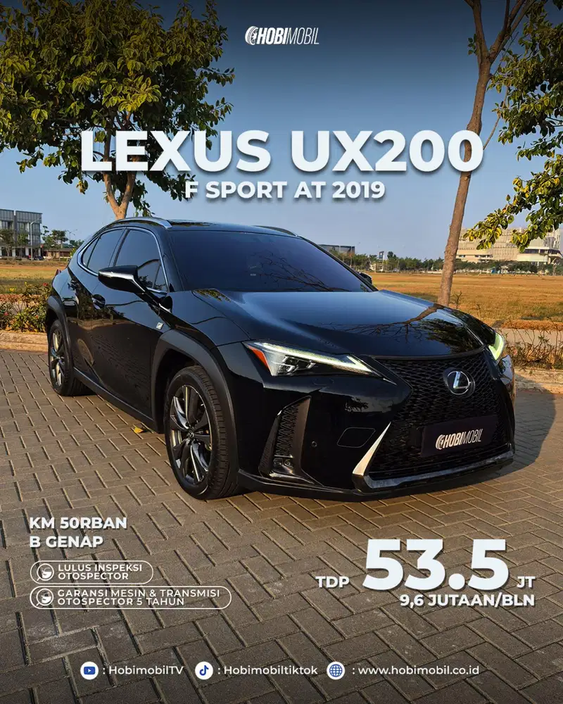Garansi mesin 5 tahun Lexus ux300 f sport 2019