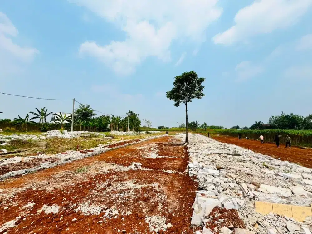 Dijual Tanah Kavling 15 Menit ke Jl Raya Bojonggede Kemang