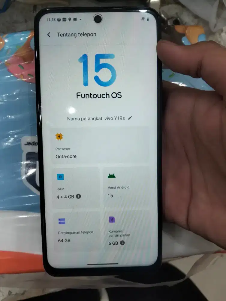 Vivo Y19s 4/64 lengkap