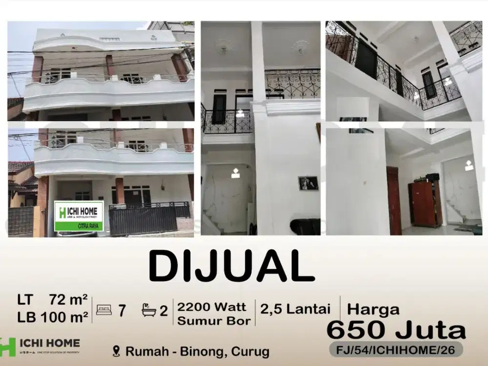 Rumah Mewah Idaman Siap Huni Harga Super Murah di Binong Curug Tangerang