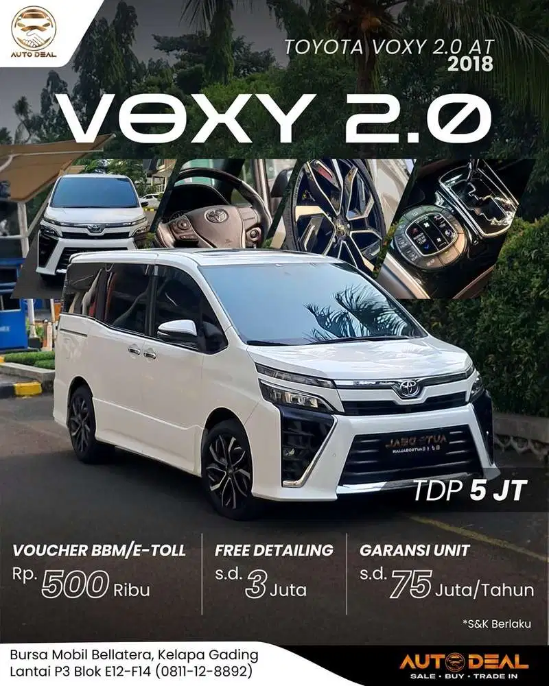 Toyota Voxy 2.0 2018 bukan serena pake 19