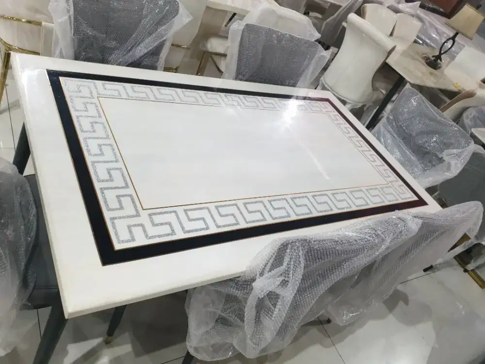 MEJA MAKAN MARMER CICILAN TANPA DP
