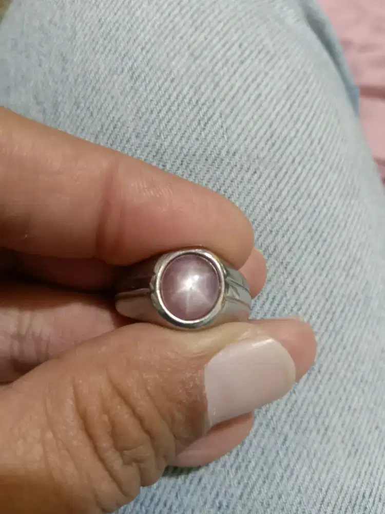 Jual batu Ruby ring tiatnium
