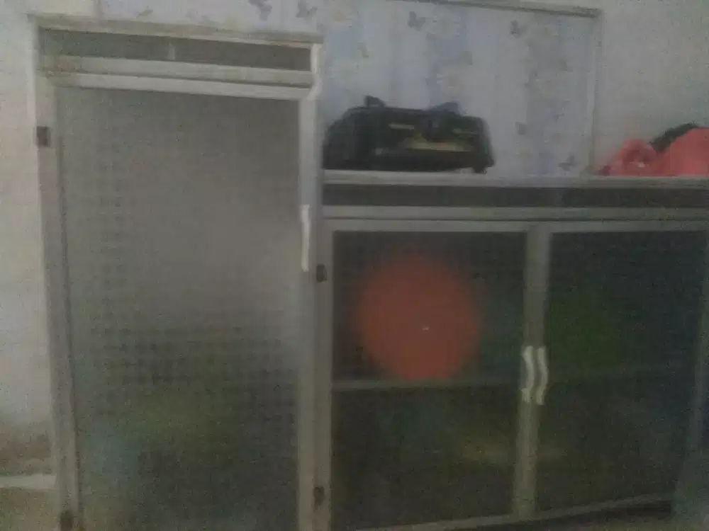 Lemari piring 1 pintu+tempat kompor