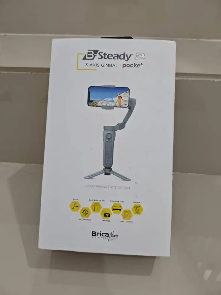 Brica B-Steady 2 Pocket 3 Axis Gimbal [BONUS MIC WIRELESS]