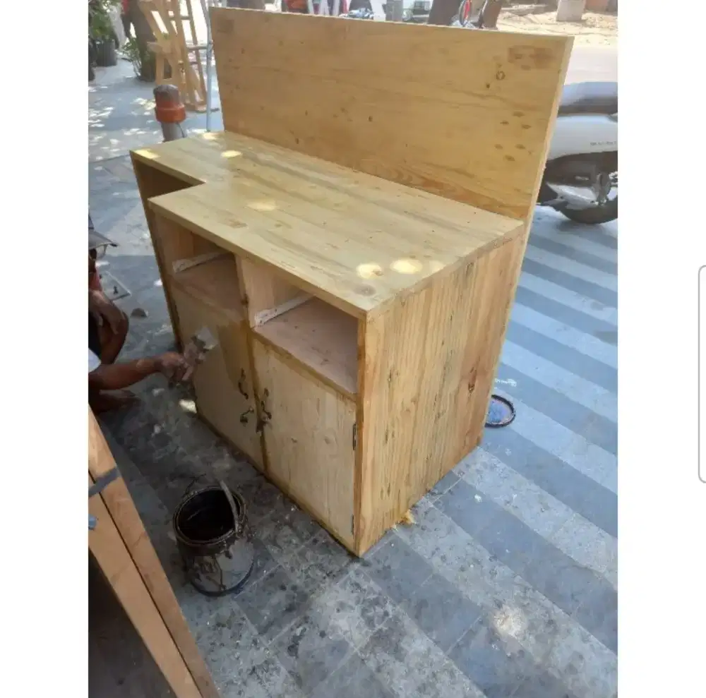 Meja Kasir 1 Meter, Meja Bar 100 cm, Meja Resepsionis 1 M, Meja Bayar