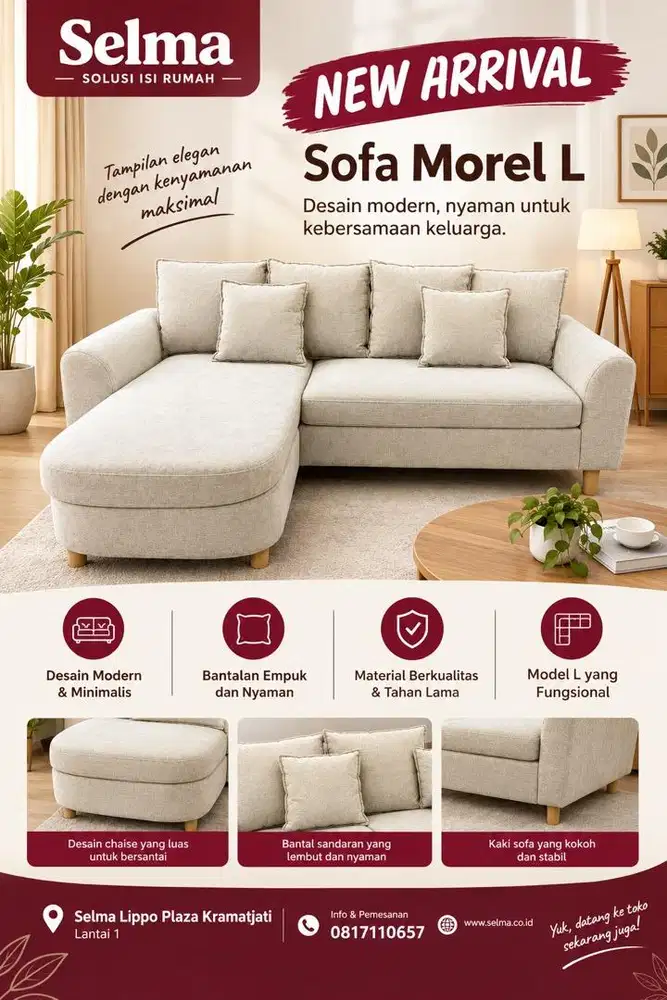 New Arrival Sofa L Minimalis