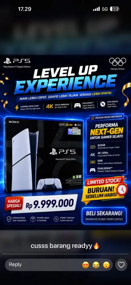 PS SPESIAL PROMO CASH ATAUPUN CICILAN GRATIS 1 ATAU 2 BULAN TANPA DP