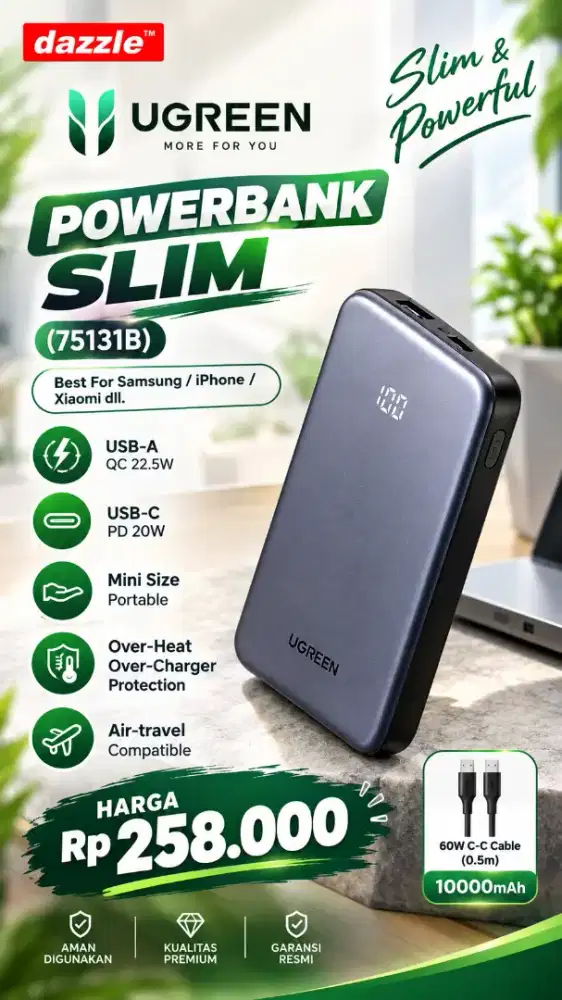UGREEN SLIM POWERBANK (75131B)