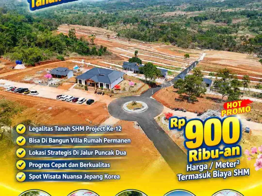 JUAL TANAH MURAH SHM NUANSA ORIENTAL KOREAN & JAPANESE STYLE BOGOR TIMUR