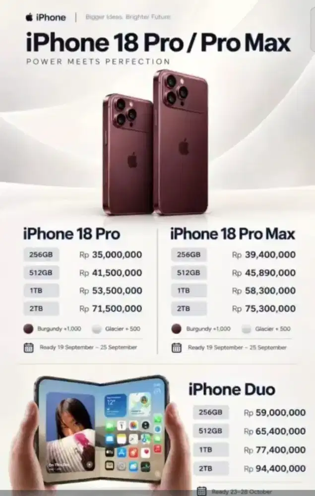 Pre Order iphone 18 and 18 promax