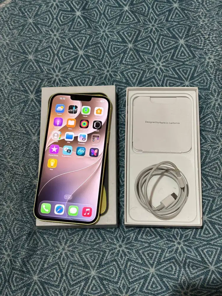 Iphone 14 Plus 128 Gb Kuning All Operator Fullset Like New Ios 27