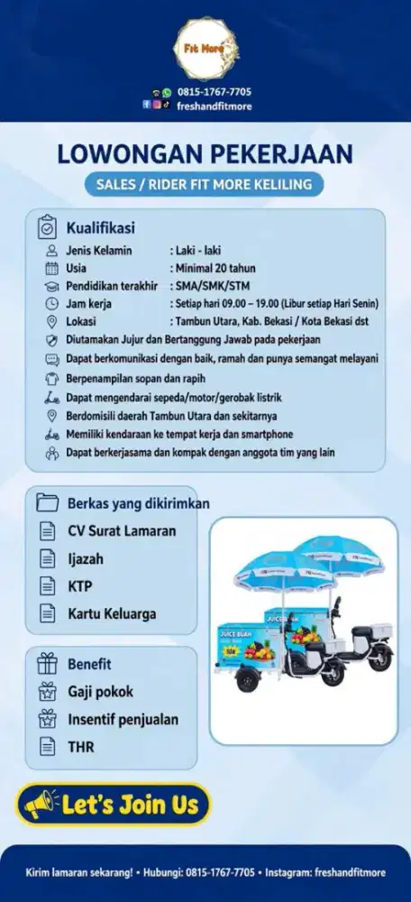 LOKER FIT MORE KELILING