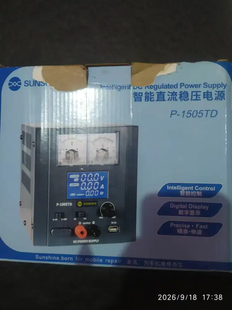 Sunshine P-1505TD Power Supply 15V 5A Mulus Normal - Like New