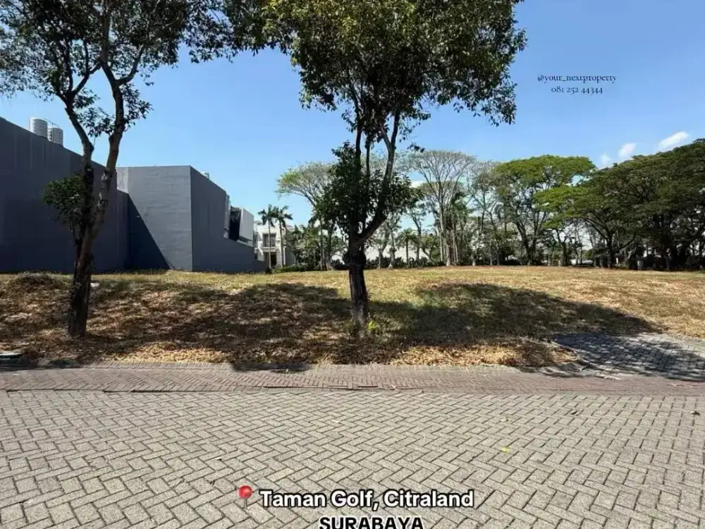 Tanah Kavling Siap Bangun Di Cluster Taman Golf Citraland Surabaya