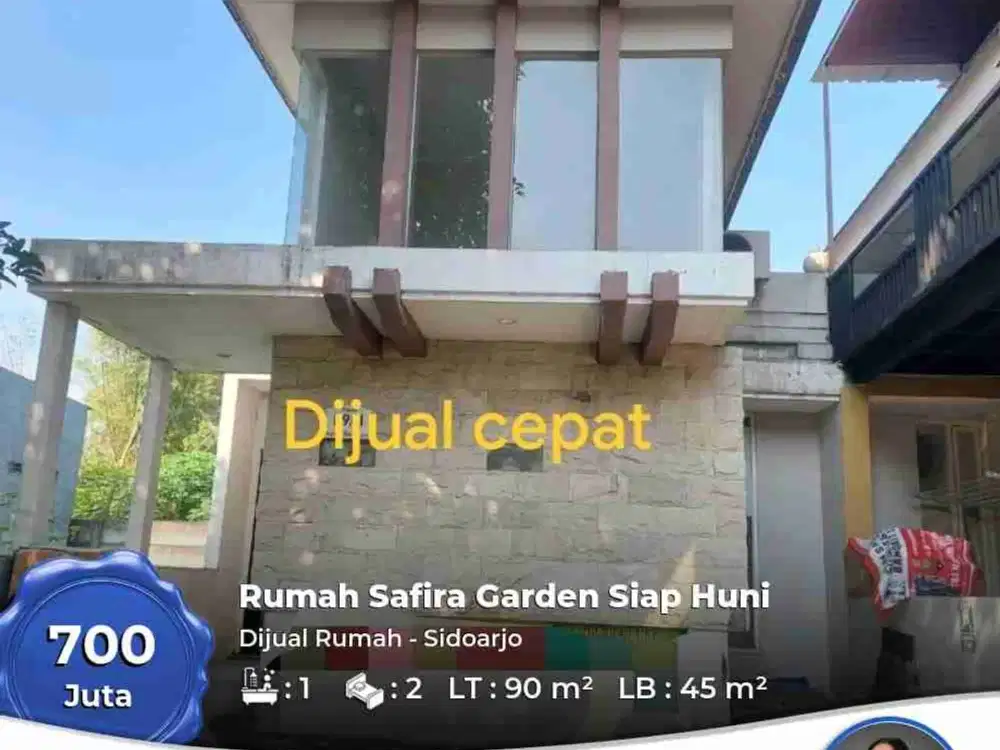 Dijual Cepat Rumah Safira Garden siap huni